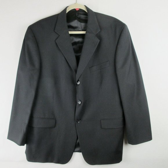 Alfani Pinstripe Suit Coat Size 44S Three Button - Picture 1 of 10